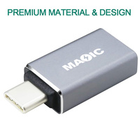 Diskon Besar Usb C Logam Laki-laki Ke Usb 3.0 Konektor Perempuan Usb 3.1 Ke Usb 3.0 Adaptor Otg dengan Stok
