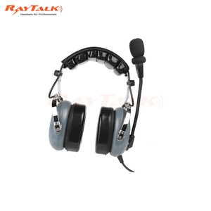 Casque téléphonique d'aviation passif 23dB avec suppression du bruit de microphone flexible pour les pilotes - Product Image 2