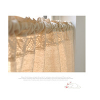 Rideau de fenêtre demi-rideau en coton et lin japonais, dentelle bohème, écologique, pli ondulé, personnalisable, toutes saisons, rideaux de café