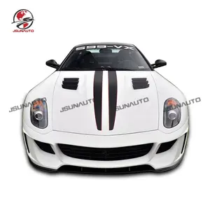 Cocok untuk Ferrari 599 GTB V Style Body Kit Serat Karbon untuk 599 GTO Bumper Depan Belakang Diffuser Sisi Rok Sayap Belakang