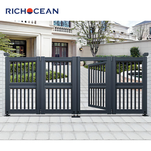 Usa Boundary Wall <span class=keywords><strong>Porte</strong></span> principale Clôture en métal Treillis Design Barrière murale composée <span class=keywords><strong>avec</strong></span> serrure antivol intelligente - Product Image 4