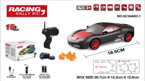 Voiture <span class=keywords><strong>RC</strong></span> rechargeable 1/24 2.4G 4WD, véhicule télécommandé tout-terrain pour course et drift, petit modèle de simulation, jouet pour enfants - Product Image 6