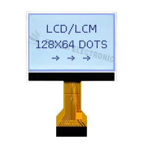 Làm phong phú thêm 128x64 dots martix 2.1 inch đồ họa LCD hiển thị thêm nhiệt độ rộng LCD module