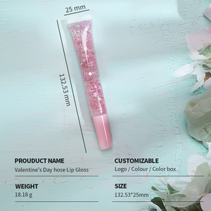 <b>Lip</b> Gloss Transparent Tube 15ml Glitter Liquid <b>Lip</b> Oil Bare Vial Makeup For Women - Product Image 2