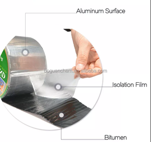 1.2mm kendinden yapışkanlı su geçirmez membran ısıya dayanıklı bitüm alüminyum folyo yanıp sönen bant/flaş bant çatı için - Product Image 6