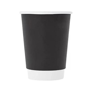 Gobelets à café jetables à double paroi en papier kraft gaufré imprimé sur mesure, 6 oz-22 oz, recyclables - Product Image 1