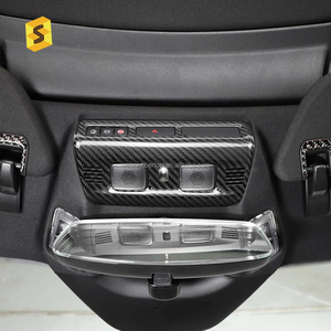 Shasha fibre de carbone voiture toit supérieur liseuse panneau carbone sec voiture accessoires pour Chevrolet <span class=keywords><strong>Corvette</strong></span> C8 2020 ans jusqu'à - Product Image 4