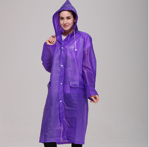Impermeable Ligero y Reutilizable de EVA para Mujer y Niña, Ecológico, Unisex, para Exteriores, con Estampado de Logotipo - Product Image 3