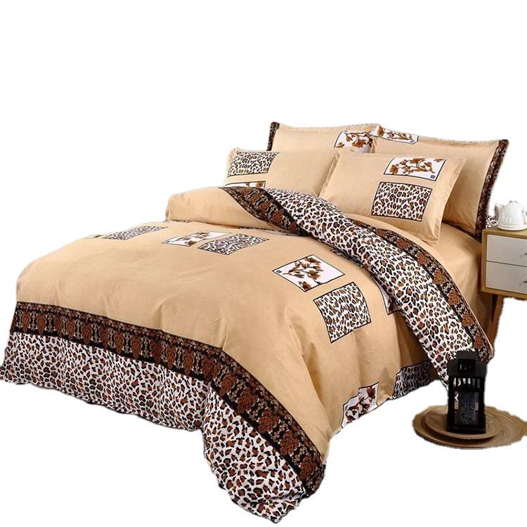 Luxury 100% Cotton 125gsm Quilt 3d Printed Bedding Cover Set 