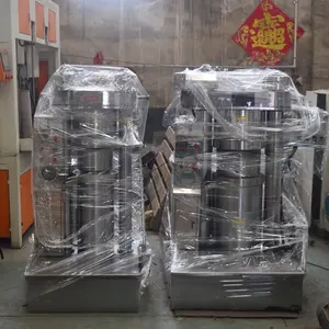 Máquina de aceite prensado en frío de grado automático hidráulico Máquina de prensa de aceite de semilla de soja y algodón para uso doméstico Planta de fabricación