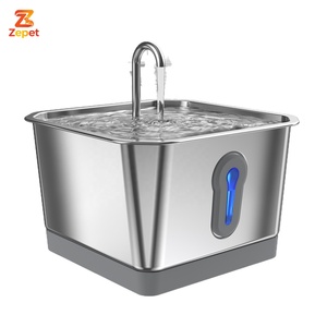 Fontaine à eau intelligente <span class=keywords><strong>pour</strong></span> animaux de compagnie avec capteur, en acier inoxydable, à piles, distributeur d'eau <span class=keywords><strong>pour</strong></span> <span class=keywords><strong>chat</strong></span>, filtration multiple, <span class=keywords><strong>puce</strong></span> intelligente - Product Image 1