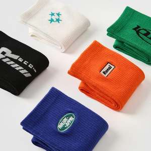 Calcetines Personalizables para Hombre, Estilo Simple con Estampados de Letras, Calcetines Deportivos Transpirables que Absorben el Sudor, Calcetines de Baloncesto de Algodón Peinado - Product Image 6