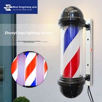 Panneaux lumineux spécialisés, lumières rotatives pour salons de coiffure, boîtes lumineuses pour salons, lumières LED pour salons de coiffure, poteaux de barbier modernes
