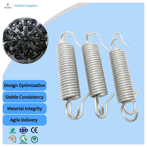 Extension <b>Spring</b> Tension Pull Helical Coil Stainless Steel 304 Zinc Plated Double Hook Industrial Mechanical Hardware - Product Image 2