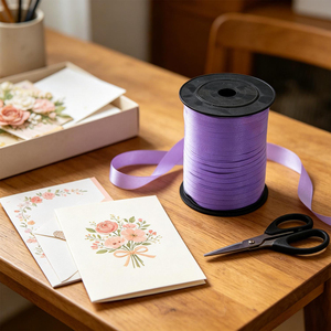 Cinta Morada Mate de 500m, diseñada específicamente para aplicaciones en interiores, decoraciones para fiestas, paquete de 3 unidades. - Product Image 4