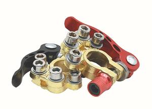 Abrazadera de batería de latón, Terminal de tornillo de liberación rápida de litio, portátil, desmontable, práctico - Product Image 6