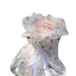 Bouquet de roses artificielles en savon, fleur éternelle de qualité supérieure, cadeau 520 pour petite amie - Product Image 1