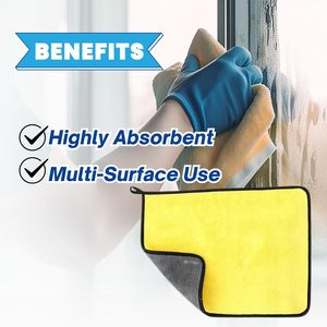 Customized Woven Coral Fleece <b>Microfiber</b> Car Cleaning <b>Towel</b>-Quick-Dry 400-800gsm GSM Options for Car Detailing - Product Image 4