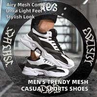 Chaussures de sport décontractées tendance pour hommes 2026 – Nouveauté toutes saisons, légères, respirantes, doublure en coton, style marche, à la mode