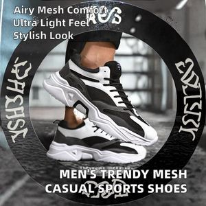 Chaussures de sport décontractées tendance pour hommes 2026 – Nouveauté toutes saisons, légères, respirantes, doublure en coton, style marche, à la mode - Product Image 2