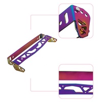 Support de plaque d'immatriculation en aluminium multicolore Neo Chrome, réglable et rotatif, de haute qualité, pour plaque de course JDM
