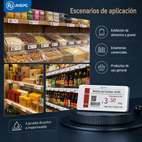 Étiquettes de prix numériques et affiches à écran tactile LCD de 2,9 pouces pour usage commercial intérieur/extérieur, centres commerciaux et métros, OEM