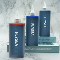Recharge d'encre à pointe de pinceau plat 3 couleurs 500ML noir bleu rouge pour une écriture uniforme et lisse pour les marqueurs permanents