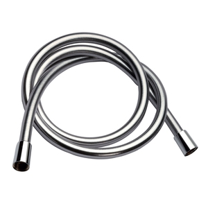 Tubo Flessibile per Doccia Moderno in PVC Metallizzato da 120 cm con Finitura Cromata, in Ottone e Plastica per Bagni e Toilette - Product Image 1