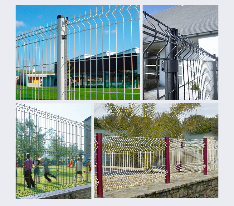 3D Curvy Welded Wire Mesh Fence For Home Use