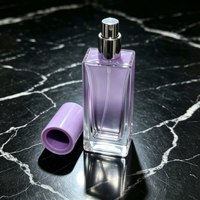 Flacon de parfum en verre dégradé violet de 30 ml avec pulvérisateur argenté et capuchon violet pour solution d'emballage de marque de parfum Eau de Parfum