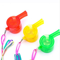 Sifflets LED en plastique lumineux en gros pour accessoires d'ambiance de bar et de fête - Jouets clignotants phosphorescents