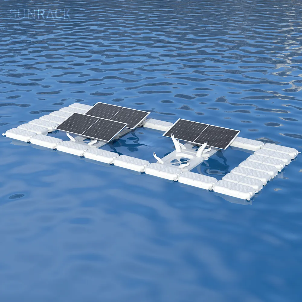 Sunrack Floating Solar Mounting System Solar Panel Mounted Set 2Mw 10Mw For Lake Solar Project