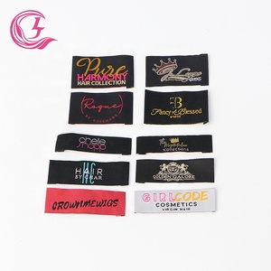 Clj Maker Bán Buôn Mẫu Giá Tùy Chỉnh Logo Với Dệt Nhãn Tóc Giả <span class=keywords><strong>Tag</strong></span> Cho Cap - Product Image 2