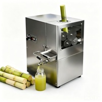 Extractor de Jugo de Caña de Azúcar Automático de Doble Potencia, de Acero Inoxidable, con 4 Rodillos, para Puesto o Barra