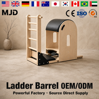 Baril de Pilates en bois d'érable de qualité supérieure avec base coulissante robuste, Appareil de studio de Pilates certifié CE, Approvisionnement direct OEM
