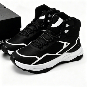 DF001 Men High Top Outdoor <b>Hiking</b> <b>Boots</b> Waterproof Textile Men's Winter Snow Shoes All Seasons Mountaineering Footwear - Product Image 4