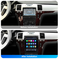 Estéreo de coche Android CARUPEZ de 9,7 pulgadas para Cadillac Escalade SLS 2007-2014 navegación Vertical estilo Tesla GPS DSP 1 año de garantía