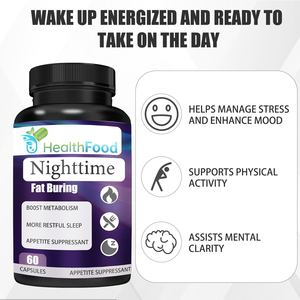Capsules Brûle-Graisses Nocturnes à Chaud avec Magnésium : Activité Métabolique, Aide à Gérer le Stress et Améliore l'Humeur - Product Image 4