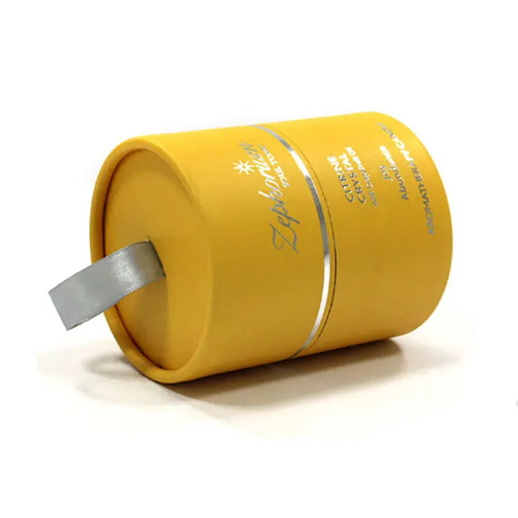 カスタムラウンドシリンダー段ボールキャンドル紙管パッケージクラフト紙管包装キャンドル用ギフトボックス