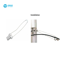 Câble de descente en fibre optique ADSS FTTH, pince en plastique, ancre de terminaison, type de pince à tension en forme de coin