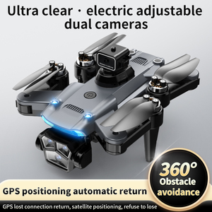 Cqznrc GPS homing bay không người lái 4K không khí LED hiển thị màn hình FPV điều khiển từ xa 300m nhiếp ảnh UAV Drone không chổi than với máy ảnh - Product Image 2