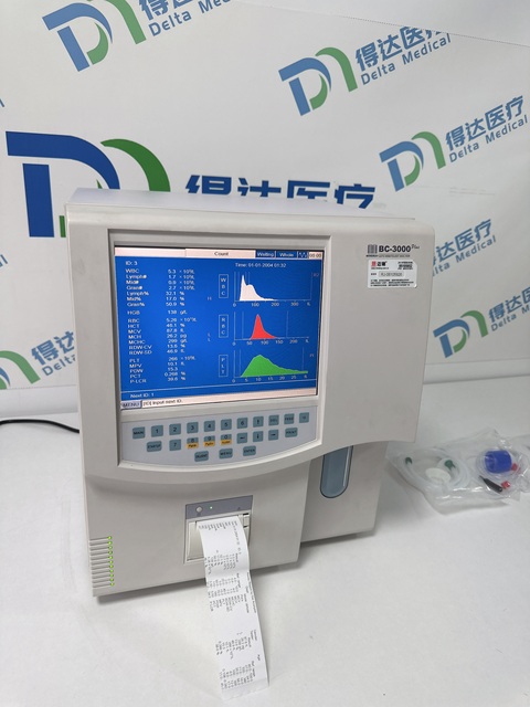Mindray Auto Blood Analyzer Used Hematology Analyzer Mindray Bc3000 Plus 3 Parts with 19 Parameters