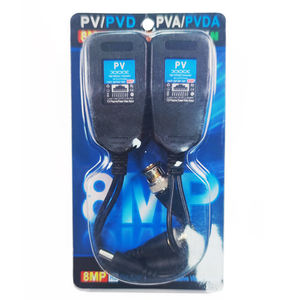 Balun de Video Pasivo en Oferta con Conector de Alimentación y Transmisor de Datos RJ45 CAT5 BNC de Par Trenzado para Cámara CCTV - Product Image 2