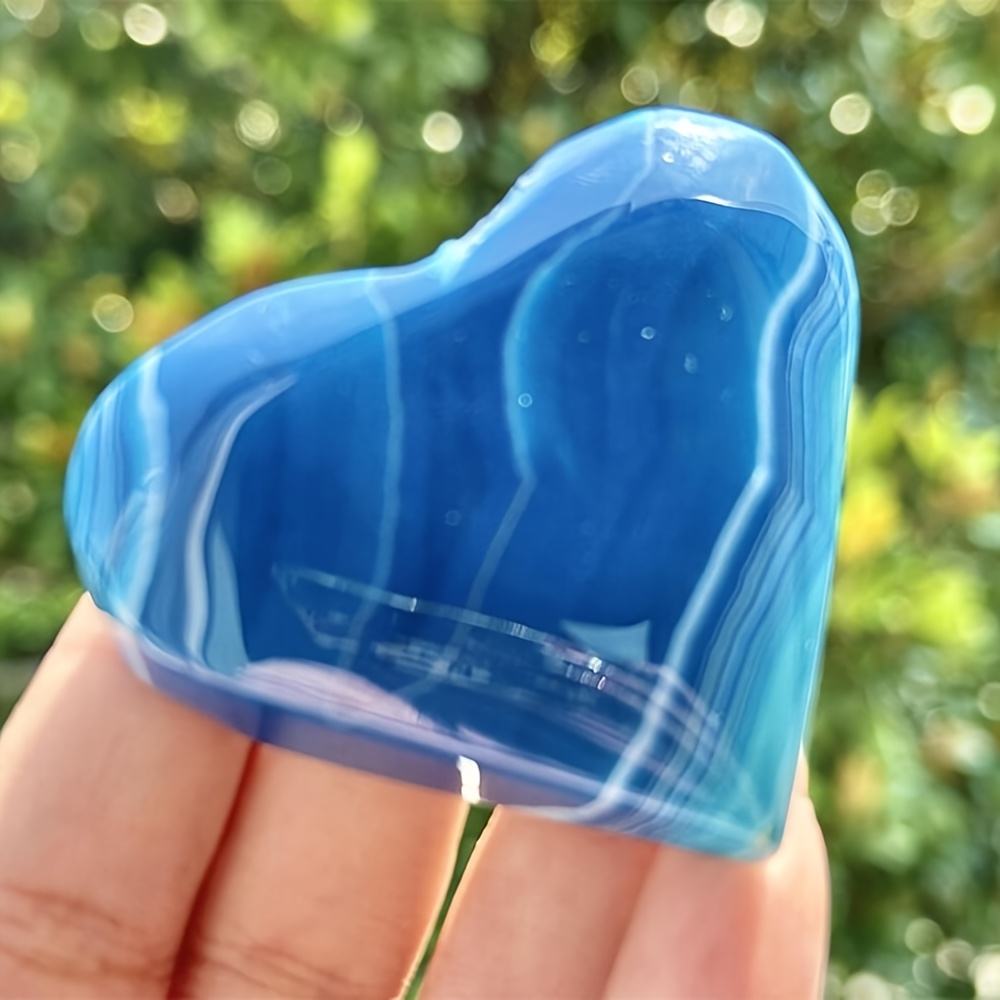 Corazón de Ágata Azul Aditiva