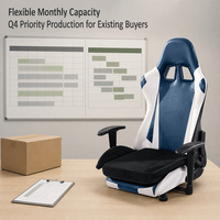 Coussin de siège pour chaise de bureau et de gaming, mousse haute densité épaisse, lavable, avec sangle antidérapante, vente en gros, OEM, ODM