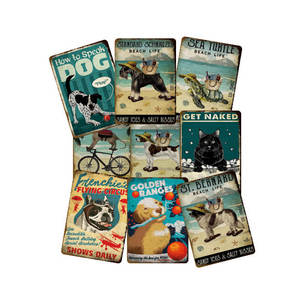 Venta caliente Pet Wall Signs 20X30CM Funny Dog Tin Sign Ella también necesita un Dachshund Metal Sign - Product Image 1