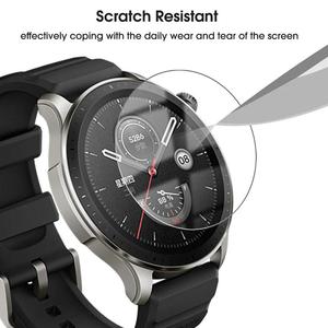 Protector de Pantalla Antirrayas para Reloj Inteligente <span class=keywords><strong>Amazfit</strong></span> <span class=keywords><strong>GTR4</strong></span>, Película Protectora de Vidrio Templado Transparente HD 2.5D 9H - Product Image 4