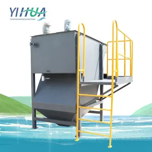 Lamella waste water clarifier system compact waste water treatment