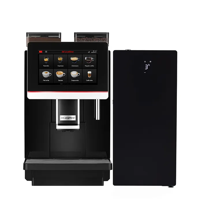 Dr.coffee Coffee eebar Plus Cafe usa una macchina da caffè commerciale con frigorifero per latte SC10