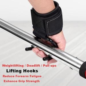 Quality Weightlifting Anti-Skid Training <b>Wrist</b> Wraps <b>Support</b> Hook Grip <b>Gym</b> Protective Powerlifting Bodybuilding <b>Wrist</b> Straps - Product Image 1